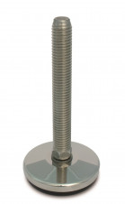 Stainless steel feet – heavy load – Stainless steel adjustable feet Ø 60, fixed screw with 5° tilt, medium load